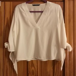🌟New🌟 Zara White Blouse W/ Bows